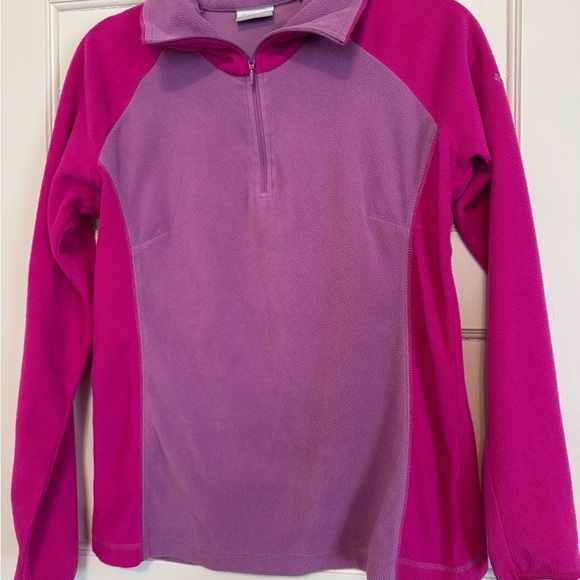 Columbia Pink and Purple Fleece Pullover - women’s size medium - Picture 1 of 4
